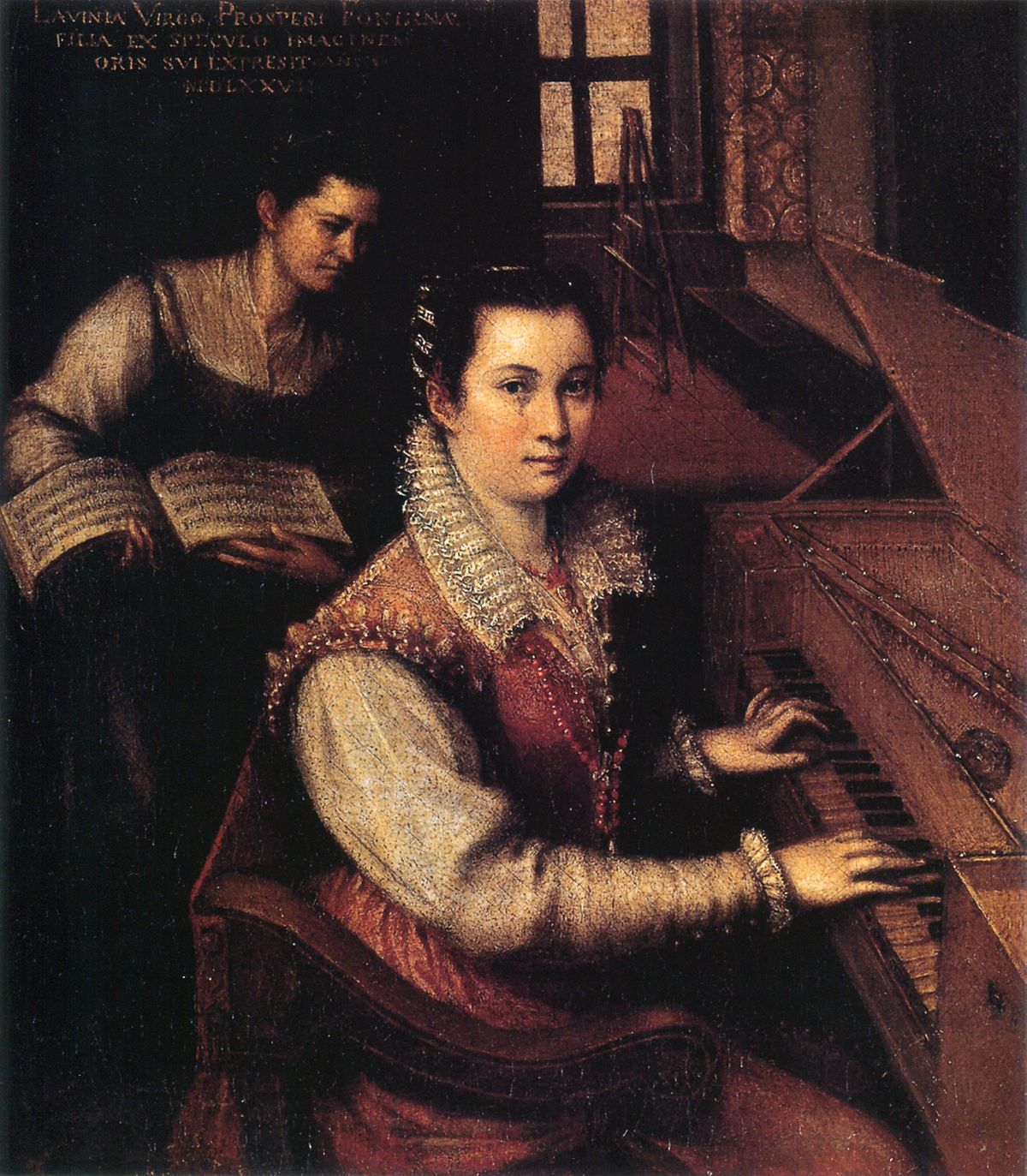 Self-portrait at the Clavichord with a Servant by Lavinia Fontana.jpg