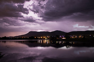 Sheet Lightning over Mt Wellington