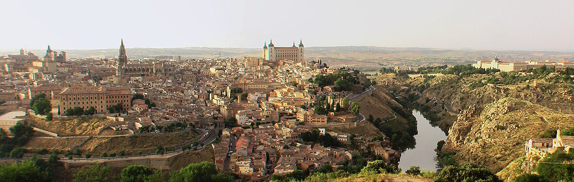 Het panorama van Toledo