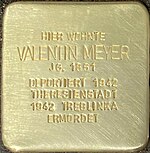 Stolperstein für Valentin Meyer