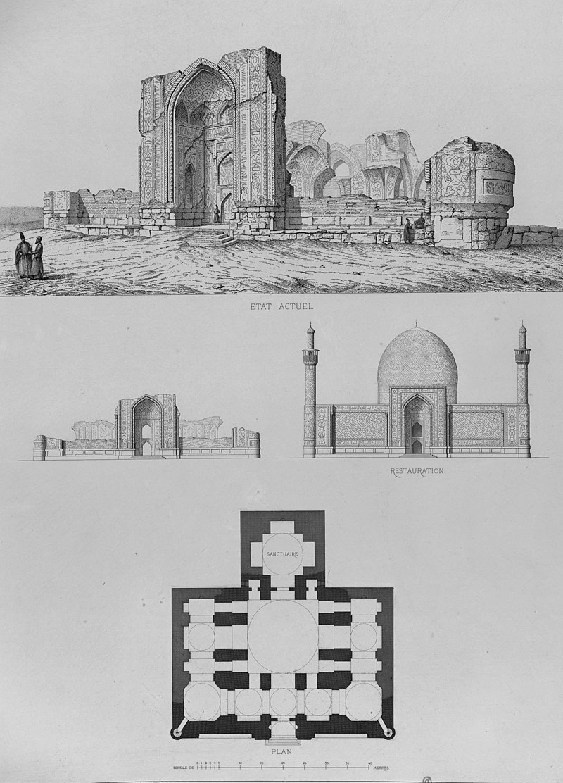 Sunni mosque , Tabriz by Pascal Coste