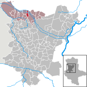 Poziția ortsteil Velsdorf pe harta districtului Börde