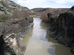 Venétikos-joki Grevenán eteläpuolella.