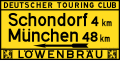Wegweisertafel des Deutschen Touring-Clubs