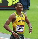 Warren Weir, 2013 Vizeweltmeister Rang vier in 20,60 s