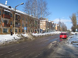 Улица Мира зимой