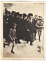 Grand Rabbi Shmuel Shlomo Leiner of Radzin (second from left - with black beard) with a group of Radziner Hasidim in pre-war Europe