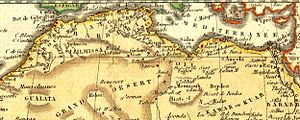 Map. Barbary Coast of North Africa 1806.