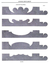 Architraves; illus. from Asher Benjamin's Practical House Carpenter, 1832