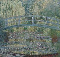 Claude Monet: Näckrosdammen (1890-talet). En liknande målning av Claude Monet finns i National Gallery i London.