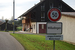 The entrance to Willadingen village