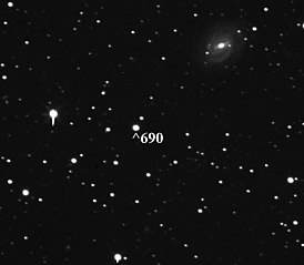 Астероид (690) Вратиславия 12,9m рядом с галактикой NGC 6941