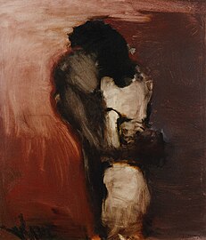Alicja Wahl, 1992, olej na płótnie,100 x 89 cm