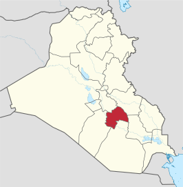 Kaart van Al-Qadisiyah
