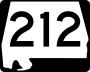 State Route 212 marker