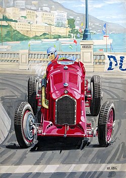 Louis Chiron na Tipo B/P3 (Monako 1934)