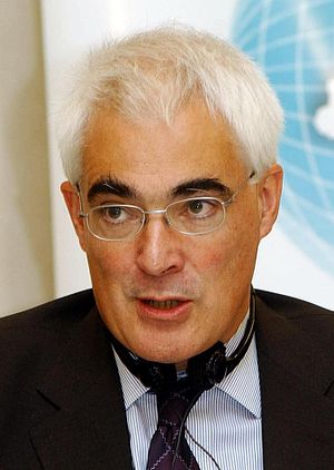 Alistair Darling, British politician and Chanc...