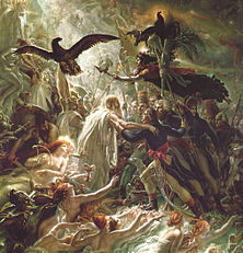 Ossian Receiving the Ghosts of the Fallen French Heroes