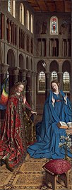 L'Annonciation de Jan van Eyck, 1434-1436. National Gallery of Art, Washington