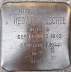 Stolperstein für Hedwig Anschel