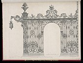 Design al unui gard din Piața Stanislas (Nancy, Franța), în Cooper Hewitt, Smithsonian Design Museum (New York City)