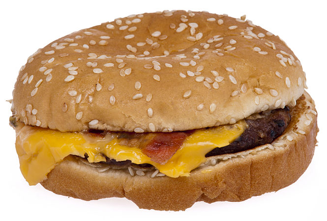 Burger King bacon cheeseburger