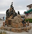 Het Cannery Row Monument in Cannery Row