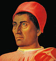 1.4 Carlo de' Medici met een rode toque.