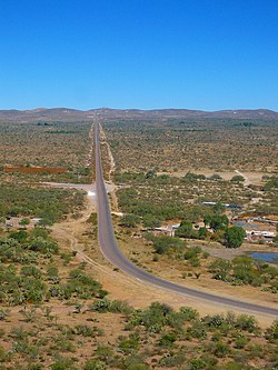 The road between Loreto and Real de Ángeles, viewed at Estación Genaro looking northeast