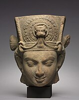 Head of Vishnu from Vidisha near Udayagiri, Central India, 4th century