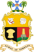 Queensland's official coat of arms from 1893 to 1977