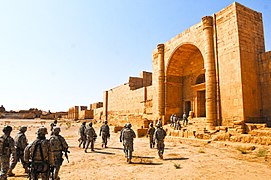 American soldiers at the site, September 2010