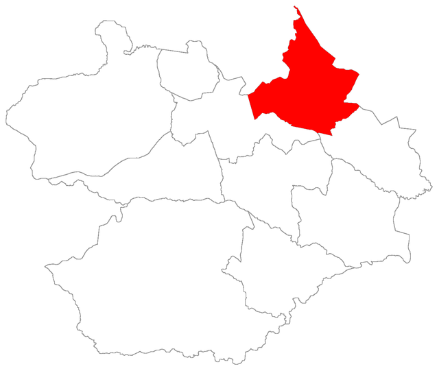 Localização do distrito do Arroio Grande no município.