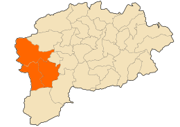 Distretto di Oued Zenati – Mappa