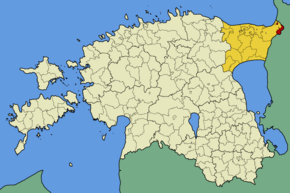 Poziția localității Narva