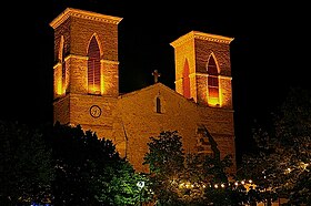 Église de Grenade, de nuit