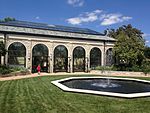 Ewing and Muriel Kauffman Memorial Garden (main building, from southwest).jpg