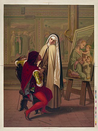 57. Chromolithograph of Gabriele Castagnola's Love or Duty