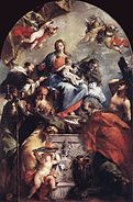 Madonna omgeven door heiligen