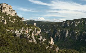 Les vases de Sèvres et de Chine dans les gorges de la Jonte.