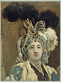 La sultane blanche, étude pour La caravane du sultan à la Mecque, tableau de Joseph-Marie Vien figurant la mascarade de 1748[32].