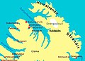 Lage der Kaldalón-Bucht im nördlichen Teil der Westfjorde