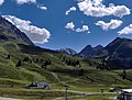 Blik in het Längental met van rechts naar links de Hochwanner, de Wechnerwand, de Roter Kogel en de Hochreichkopf