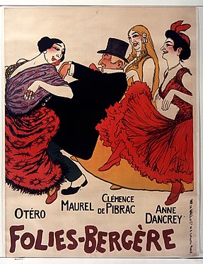 Plakát na revue Folies-Bergère (1902)