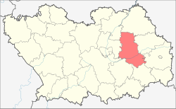 موقعیت بخش گورودیشچنسکی، استان پنزا در نقشه
