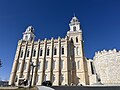 Manti Temple South Wall at a Distance