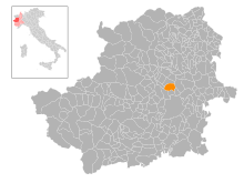 Localisation de Caselle Torinese