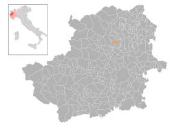Locatie van Levone in Turijn (TO)