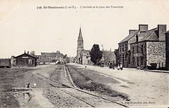 St-Domineuc - L'Arrivée et la Gare des Tramways
