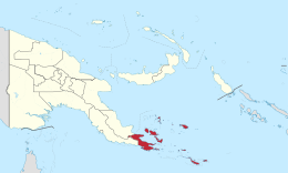 Provincia della Baia di Milne – Localizzazione